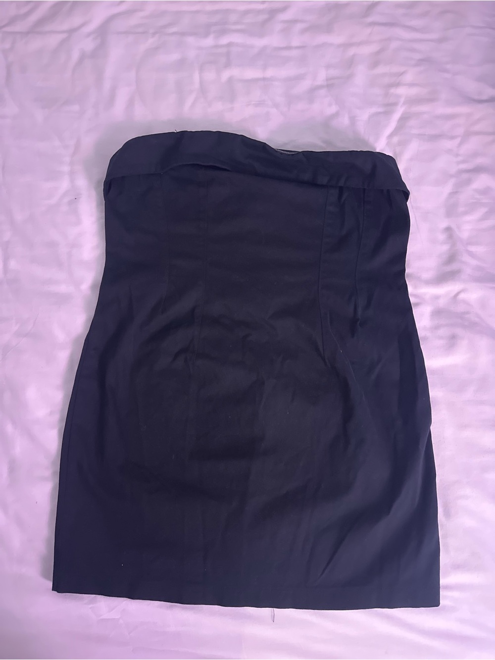 wild fable Black Strapless Sheath Dress